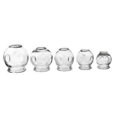 Anneome 5pcs Cupping Therapy Vacuum Massager Cup Cupping Chinese Kit for Hospital Home