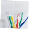 FOYTOKI 4pcs Silicone Toothpaste Caps Holder Self Closing Toothpaste Dispenser Easy Squeeze Top for Home view 3