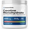 Bucked Up Fruit Punch Creatine for Women and Men - Easy to Mix Vegetarian - Flavored Creatine Monohydrate Powder - Made in USA - 5G Per Serving - 50 Servings - 250 Grams Per Container view 1