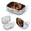 Fire Chinese Dragon Pill Box Pill Case Cute Pill Organizer Pill Holder Medicine Pill Organizer Pill Container Daily Pill Organizer Small Pill Box Pill Case for Purse Pocket view 2