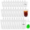 UtySty 30 Pack Liquor Pouches with Screw on Cap Disposable Drink Pouches Beverage Bags 1.7OZ 3.5OZ 8OZ Portion Juice Pouch Carrier Smoothie Bag for Freezer Travel Events Homemade Drinks Refrigerator view 1