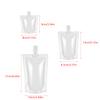 UtySty 30 Pack Liquor Pouches with Screw on Cap Disposable Drink Pouches Beverage Bags 1.7OZ 3.5OZ 8OZ Portion Juice Pouch Carrier Smoothie Bag for Freezer Travel Events Homemade Drinks Refrigerator view 2