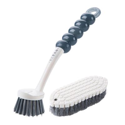 SKISUNO 2pcs Kitchen Essentials Long Handle Cleaning Brush Bowl Pot Washing Brush