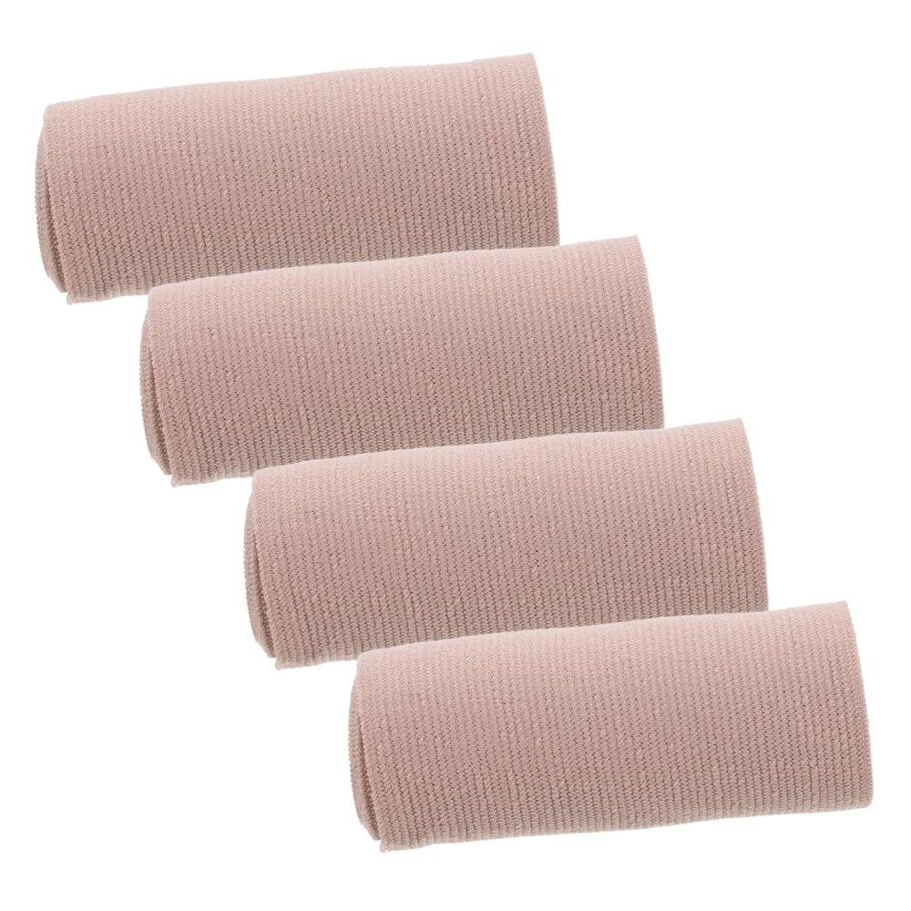 ORFOFE Elastic Bandage Wraps for Legs 100mm Cotton Gauze Roll Heavy Duty Sports Ankle Compression Bandage Closure 4pcs Natural Skin Tone