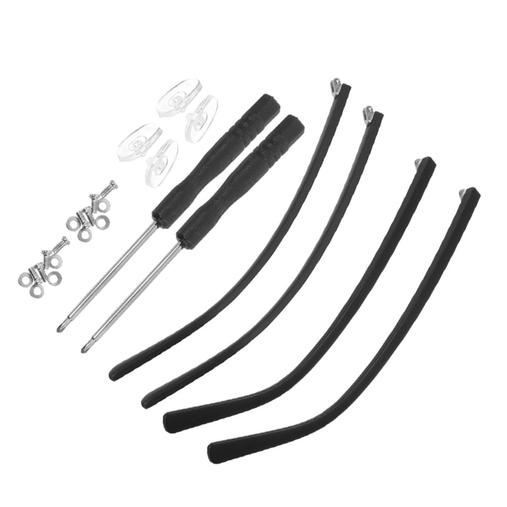 SOESFOUFU 2pairs Replacement Glasses Arms Legs Temple Screws for Glasses Eyewear Frame Temple Accessory Metal Material