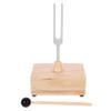 FUNOMOCYA 1set Tuning Fork for Healing Chakra Sound Therapy Meditation Tools Wooden Resonator Healing Tuning Forks view 1