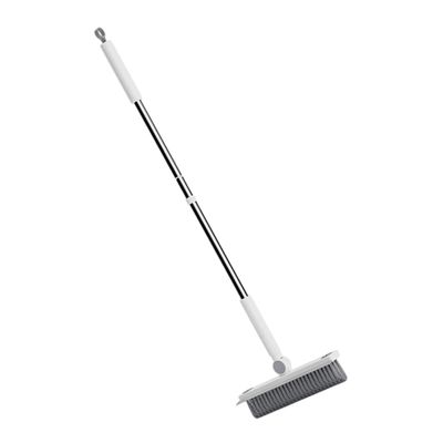 HAPINARY Long Handle Broom for Hardwood Floors Indoor Broom for Kitchen Bathroom Dust Removal Brush Camping Broom White Cleaning Brush