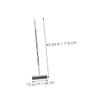 HAPINARY Long Handle Broom for Hardwood Floors Indoor Broom for Kitchen Bathroom Dust Removal Brush Camping Broom White Cleaning Brush view 2