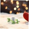 Cabilock Artificial Rose Candle Holder Wreath with Faux Eucalyptus Leaves Romantic Wedding Centerpiece and Home Decor Accent for Table Decoration and Reception Ambiance view 4
