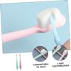 KOMBIUDA 2pcs Extra Soft Boys and Girls Toothbrush Ultra-fine Boy Girl Tooth Cleaner for Gentle Oral Care Lightweight and Portable Nursing Brush view 3