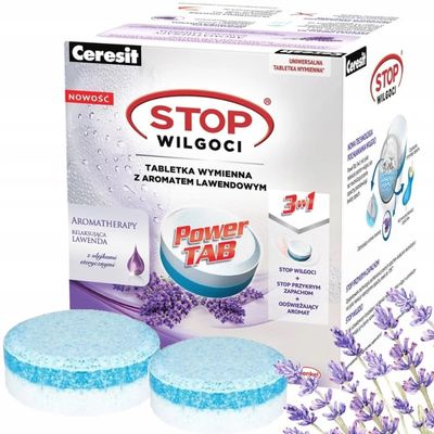 CERESIT MOISTURE ALLOY TABLETS INSERTS FOR ABSORBER 2x300G LAVENDER 2PCS