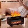 200ml Fireplace Flame Diffuser, 3 IN 1 USB Powered Essential Oil Diffusers with 7 Color Led Flame Effect Light, Automatic Shutdown Function, for Spa Home Yoga (Black) view 2