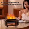 200ml Fireplace Flame Diffuser, 3 IN 1 USB Powered Essential Oil Diffusers with 7 Color Led Flame Effect Light, Automatic Shutdown Function, for Spa Home Yoga (Black) view 4