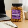 Cashews Nuts Whole Roasted UnSalted Cashew Nut 42 oz Snack Jar - Protein Energy Booster Heart-Healthy - Vegan Keto Gluten-Free - Cooking Baking Everyday Travel Office Smart Snacks Treat view 4