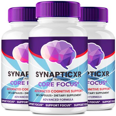 Synaptic XR Supplement Capsules, SynapticXR Pills, Synaptic XR Nerve Health Support Advanced Formula - Maximum Strength, SynapticXR Capsules All Natural Support Reviews (3 Pack)