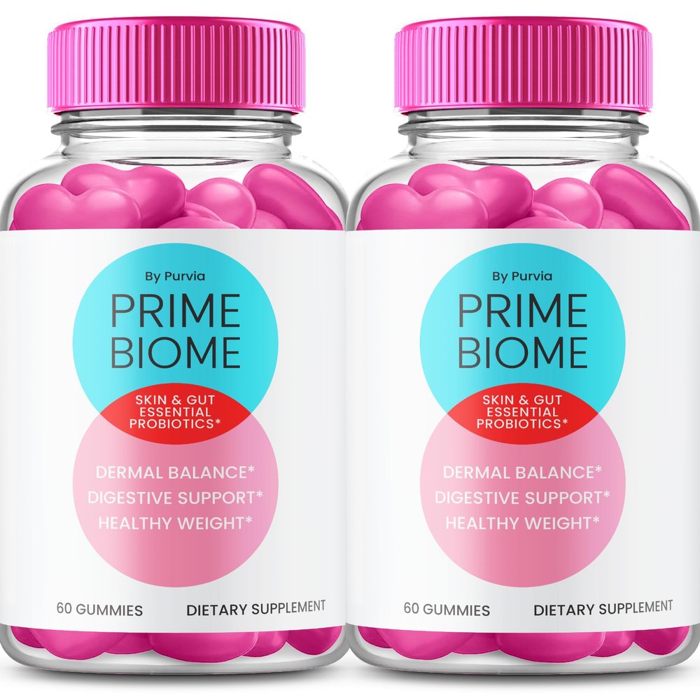 (2 Pack) Prime Biome Gummies - Prime Biome for Skin, Prime Biome Supplement Gummies, Prime Biome Gut Gummies, Advanced Formula Supplement, Prime Biome Skincare, Prime Biome Reviews, (120 Gummies)