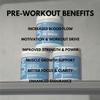 RAW Essential Pre-Workout Powder CBUM Formula | Energy Drink for Men & Women, Muscle Pump, Focus, Stamina, Strength, Endurance & Performance Booster | Blue Raspberry Flavor, 1.85 lbs view 3
