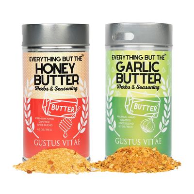 Better Than Butter Seasoning Set: 2 Pack Set | Gourmet Seasoning, Artisanal Spice Blends | All Natural, Non GMO | Small Batch, Hand Made | Made in USA | No MSG or Artificial Ingredients | GLP-1 Friendly | Sustainably Sourced, Ultra Premium Spice Mix