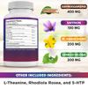 NEW AGE Saffron Supplements with Ashwagandha - Support with L-Theanine, Ginkgo Biloba, St. John's Wort, Rhodiola Rosea & 5-HTP - Saffron 120 Count view 3