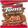 Lyons Protein Source | Fried Pork Skins by Tom's, 2.37 oz | Hungry Sized Bags | (Hot, 3 Pack) view 1