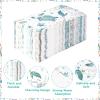 100 Pcs Coastal Turtle Paper Napkins 3 Ply Nautical Ocean Green Sea Turtles Disposable Absorbent Hand Towels Coral Starfish Guest Bathroom Napkins for Holiday Beach Summer Birthday Party Supplies view 3