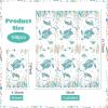 100 Pcs Coastal Turtle Paper Napkins 3 Ply Nautical Ocean Green Sea Turtles Disposable Absorbent Hand Towels Coral Starfish Guest Bathroom Napkins for Holiday Beach Summer Birthday Party Supplies view 4