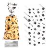 60 PCS Plastic Dog Paw Cellophane Treat bags with Ties Goodie Candy Cookie Goody Gift Bags Pouches Clear Baby Shower Pet Puppy Birthday Party Decorations Favors Supplies Wrapping Stuffers(5x11) view 1