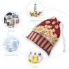 JTKBNVM Popcorn Muslin Bags Cotton Drawstring Bags Drawstring Gift Bags Canvas Christmas Bags Cloth Gift Bags Drawstring Pouch Jewelry Pouches Drawstring Bags 1 Pc view 3