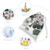 JTKBNVM Flowers And Blackberries Muslin Bags Cotton Drawstring Bags Drawstring Gift Bags Canvas Christmas Bags Cloth Gift Bags Drawstring Pouch Jewelry Pouches Drawstring Bags 1 Pc view 3