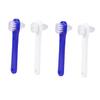 Didiseaon 4pcs Dual-Head Denture Cleaning Brush Set Soft Bristles for False Teeth Care Easy to Use for Seniors and Daily Oral Hygiene view 1