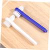 Didiseaon 4pcs Dual-Head Denture Cleaning Brush Set Soft Bristles for False Teeth Care Easy to Use for Seniors and Daily Oral Hygiene view 3