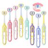 PANIMOSI Toddler Toothbrush 8 Pack, Soft Baby Toothbrush Efficient 3 Sided Kids Tooth Brush for Ages 1-12 Years, Infant Training Tooth Brush Complete Tooth and Gum Care, Easy to Grip(Patent) view 1
