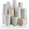 100 Park Disposable - Bulk 8 Oz Paper Cups Leak-Free Food Safe Disposable Coffee Cups, Hot Paper Coffee Cups 8oz, White Paper Cups for Cold and Drinks