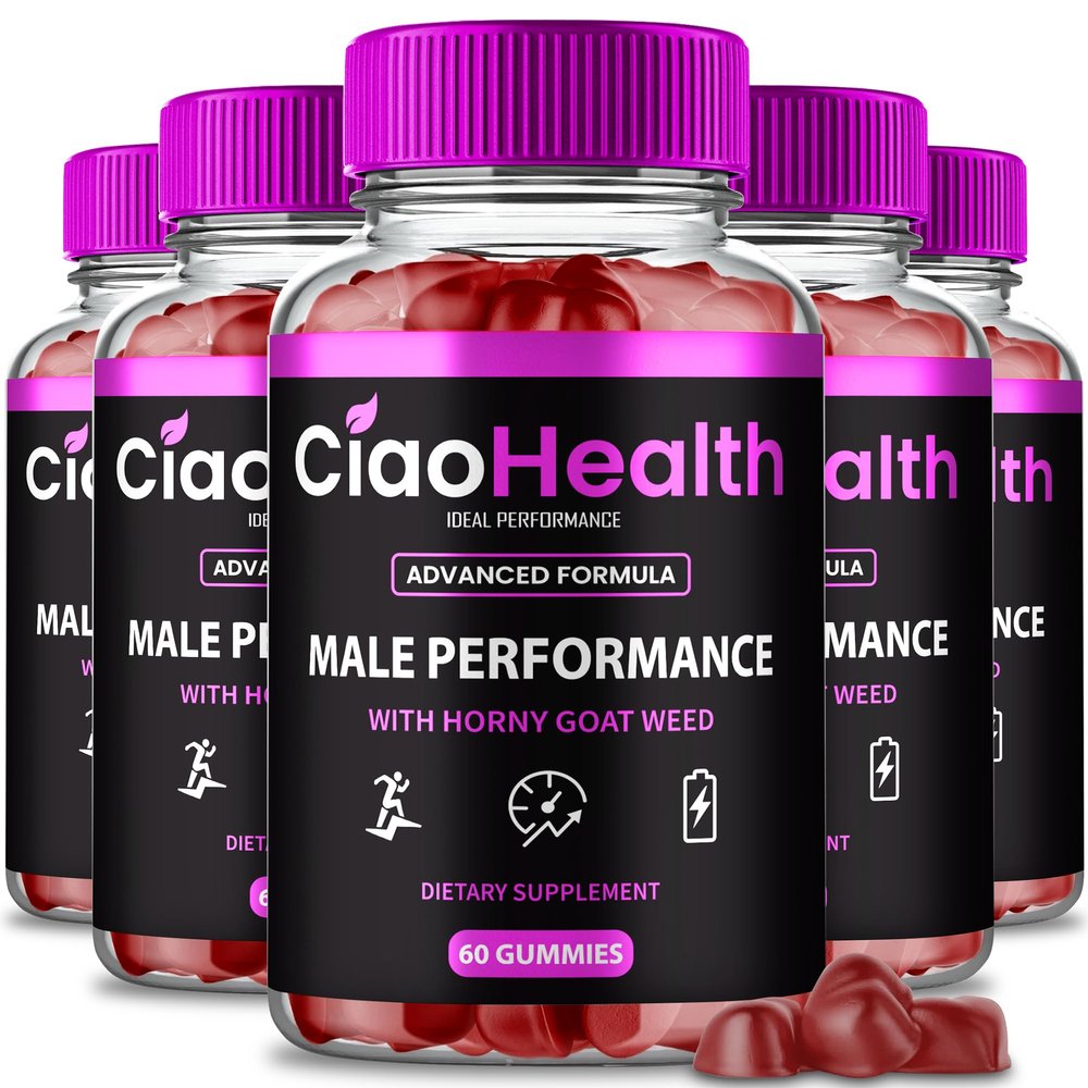 Ciao Health Gummies - Official CiaoHealth Performance Gummy - Maximum Strength, Premium Formula to Support Natural Energy and Performance, Ciao Health Gomitas Reviews (5 Pack)