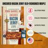 Pork Barrel BBQ Old-Fashioned Maple Bacon Jerky - Uncured Snacks, Sweet Maple and Brown Sugar with Smoky, Slow Cooked Bacon, Nitrate and Nitrite Free, Gluten Free Protein Snack, 2 oz - Pack of 3 view 3