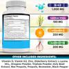 NEW AGE NAC Supplement N-Acetyl Cysteine- with Vitamin D3, K2, Zinc, Quercetin, Triphala, Sarracenia Purpurea, Elderberry, Holy Basil, Bee Propolis, Bromelain, L-Lysine - 180 Count view 3