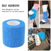 12 Pack 4.5m Self Adhesive Bandage Wrap, Elastic Cohesive Bandage Wrap Color Athletic Tape, Vet Wrap, Ankle Tape, Self Adherent Wraps for Sports, Wrist, Ankle and Swelling (Blue) view 2