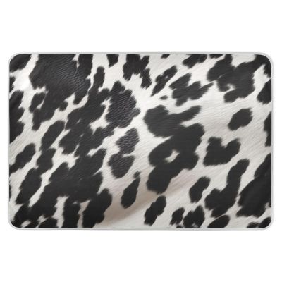 GOODOLD Washable Bed Pad for Incontinence 34" x 52" - Large Reusable Waterproof Mattress Protector with Non-Slip Back for Kids and Adults (Fuzzy Cow Texture)