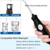 Replacement Handle and Hose Compatible with Waterpik Wp100, Wp-450, Wp-660, Wp-900 Ultra Water Flosser Oral Hygiene Dental, Replacement Parts for Water pik Accessories, Black, JDHAVMOS. view 2