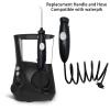 Replacement Handle and Hose Compatible with Waterpik Wp100, Wp-450, Wp-660, Wp-900 Ultra Water Flosser Oral Hygiene Dental, Replacement Parts for Water pik Accessories, Black, JDHAVMOS. view 3