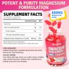 2 Pack Magnesium Oxide Gummies 400mg, Chewable Magnesium Oxide Supplement for Adults & Kids, Nerve & Muscle Support, Vegan, Raspberry Flavor, 120 Count view 2
