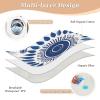 GOODOLD Washable Bed Pad for Incontinence 34" x 52" - Large Reusable Waterproof Mattress Protector with Non-Slip Back for Kids and Adults (Blue Eye Pattern) view 3