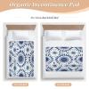 GOODOLD Washable Bed Pad for Incontinence 34" x 52" - Large Reusable Waterproof Mattress Protector with Non-Slip Back for Kids and Adults (Blue Eye Pattern) view 4