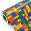 WRAPAHOLIC Bricks Wrapping Paper Roll - Mini Roll - 17 Inch x 16.5 Feet - Building Blocks Wrapping Paper Perfect for Boys Girls, Birthday, Baby Shower view 1