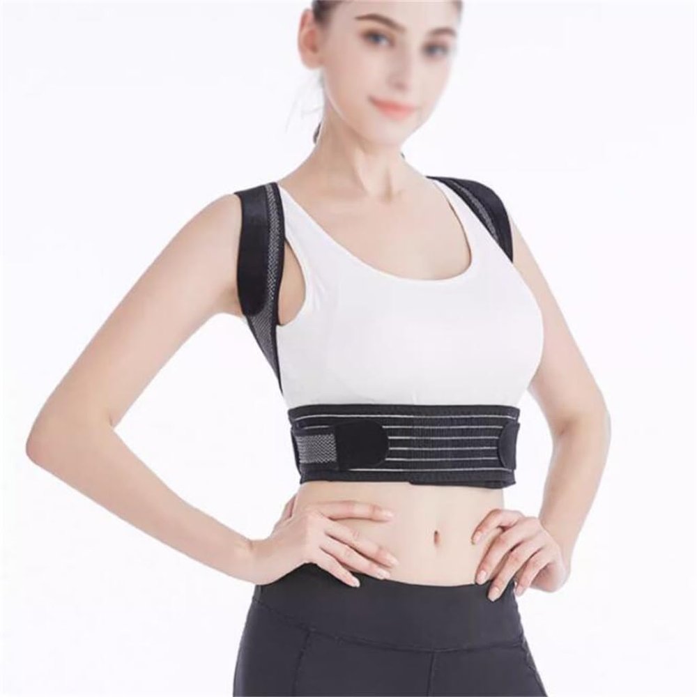 NSUQOA JSEIAJB With Chest Correction Device With Adult Invisible Back High And Low Shoulder To Correct The Anti-hunchback Artifact(Medium)