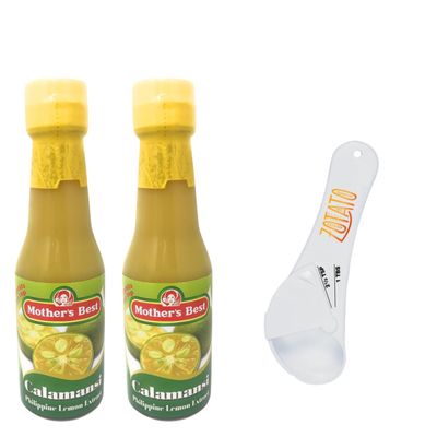 Mother's Best Calamansi Extract 5oz (150ml)-2 Pack, Bundle Spoon