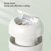 KHAOL Mini Pill Cutter, Pill Splitter with Stainless Steel Hidden Sharp Pill Crusher Travel Pill Grinder Portable Tablet Cutter for Tablets(White) view 2