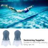 2Pcs Swimming Ear Plugs, Water Ear Plugs Shower Ear Plugs Reusable Earplugs Flying Noise Reduction Silicone Ear Plug with Black Sealing Bottle for Pool (Gray earplugs + Black Bottle) view 2