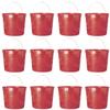 10 Quart, 2-1/2 Gallon Red Plastic Reinforced Rim Pail Bucket w Handle - Pack of (12) view 1
