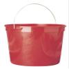 10 Quart, 2-1/2 Gallon Red Plastic Reinforced Rim Pail Bucket w Handle - Pack of (12) view 2